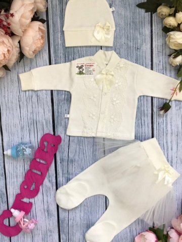 Купить оптом 172. Костюм 3-х предметник "юбка" , хлопок 100 % интерлок в Ярославле