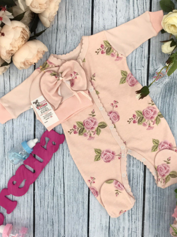 Купить оптом 222. Комбинезон "Роза", хлопок 100 % интерлок в Ярославле